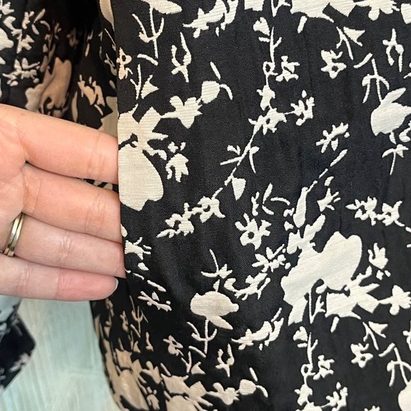 Coldwater Creek Sz 18 Black Ivory Button Down Suit Classic Business Jacket - Picture 5 of 11